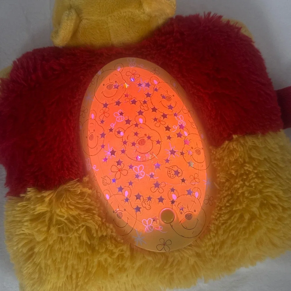 Disney Winnie the Pooh Pillow Pet Sleeptime Lites Star Projector Night Light 12
